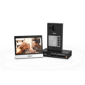 طقم إنتركوم IP فاخر للفلل KTP04 Pro – محطة خارجية معدنية + شاشة داخلية لمس + سويتش PoE