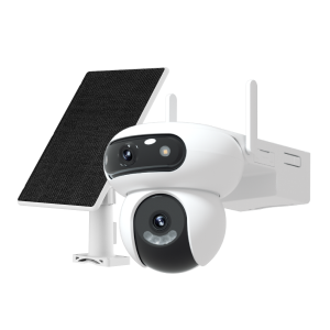 كاميرا Ezviz CS-HB90x/SP اللاسلكية الخارجية بدقة 4MP+4MP مع عدستين ودعم 4G + لوحة شمسية 8W